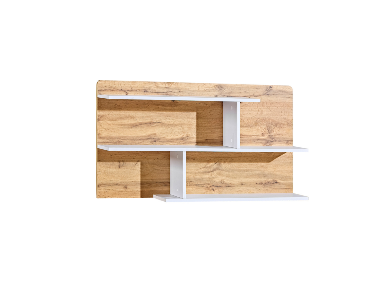 Szafka RTV PIXEL PX 13, schemat techniczny z wymiarami 35x105x22 cm, z półkami, na białym tle.