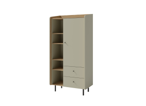 ALESSIO AE5 eukaliptus / dąb baltic dune regał Meblar Meble