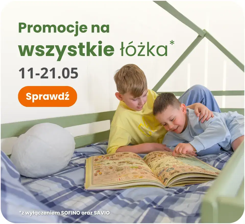 Promocje na wszystkie łóżka z wyłączeniem SOFINO oraz SAVIO