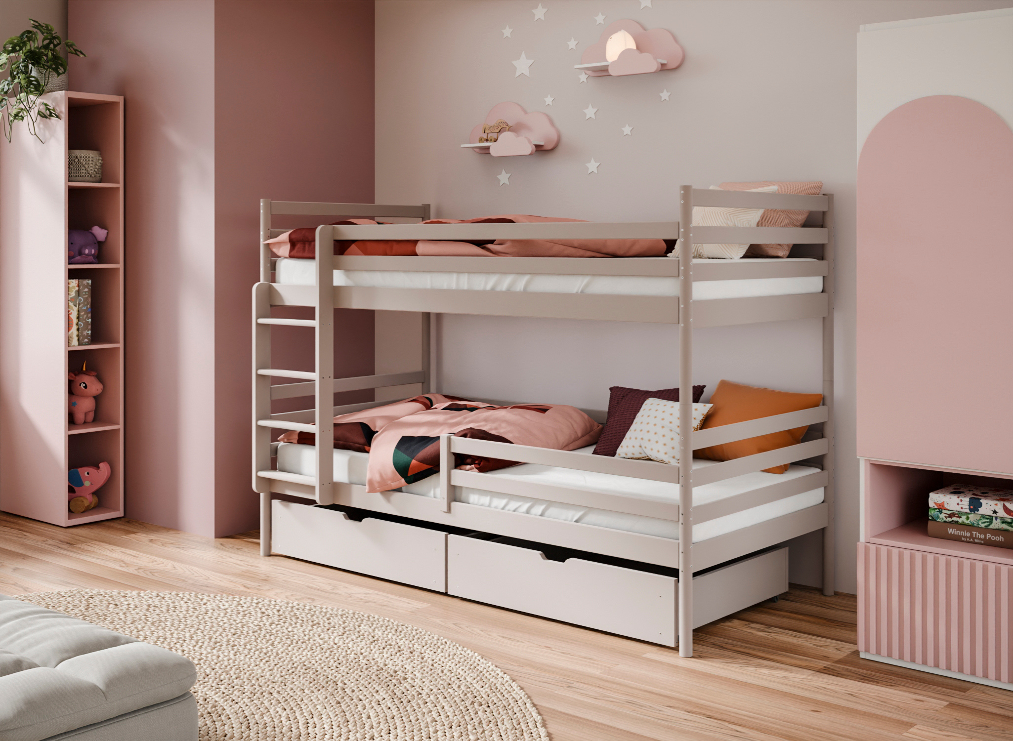 GUSTO 90x200 kashmir våningssäng från LANO Meble