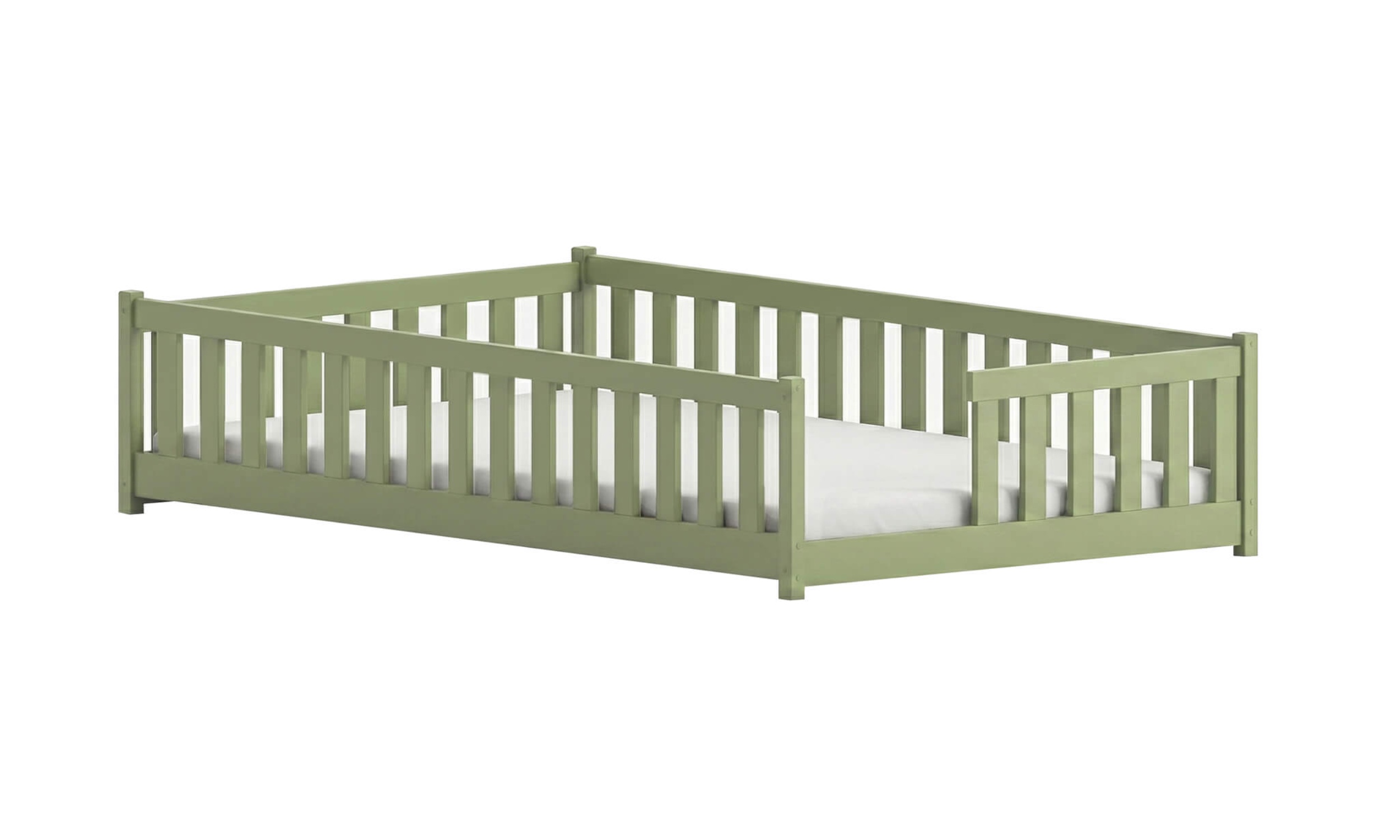 IVY 120x200 Montessori olive children's bed - main view Lano Furniture